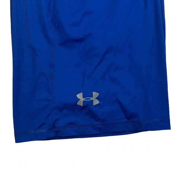 SH707 Men’s Under Armour Loose Heat Gear Performance Workout Gym Shorts L - Picture 3 of 5